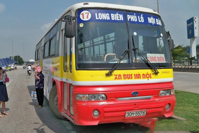 xe bus 17 Long Biên Nội Bài
